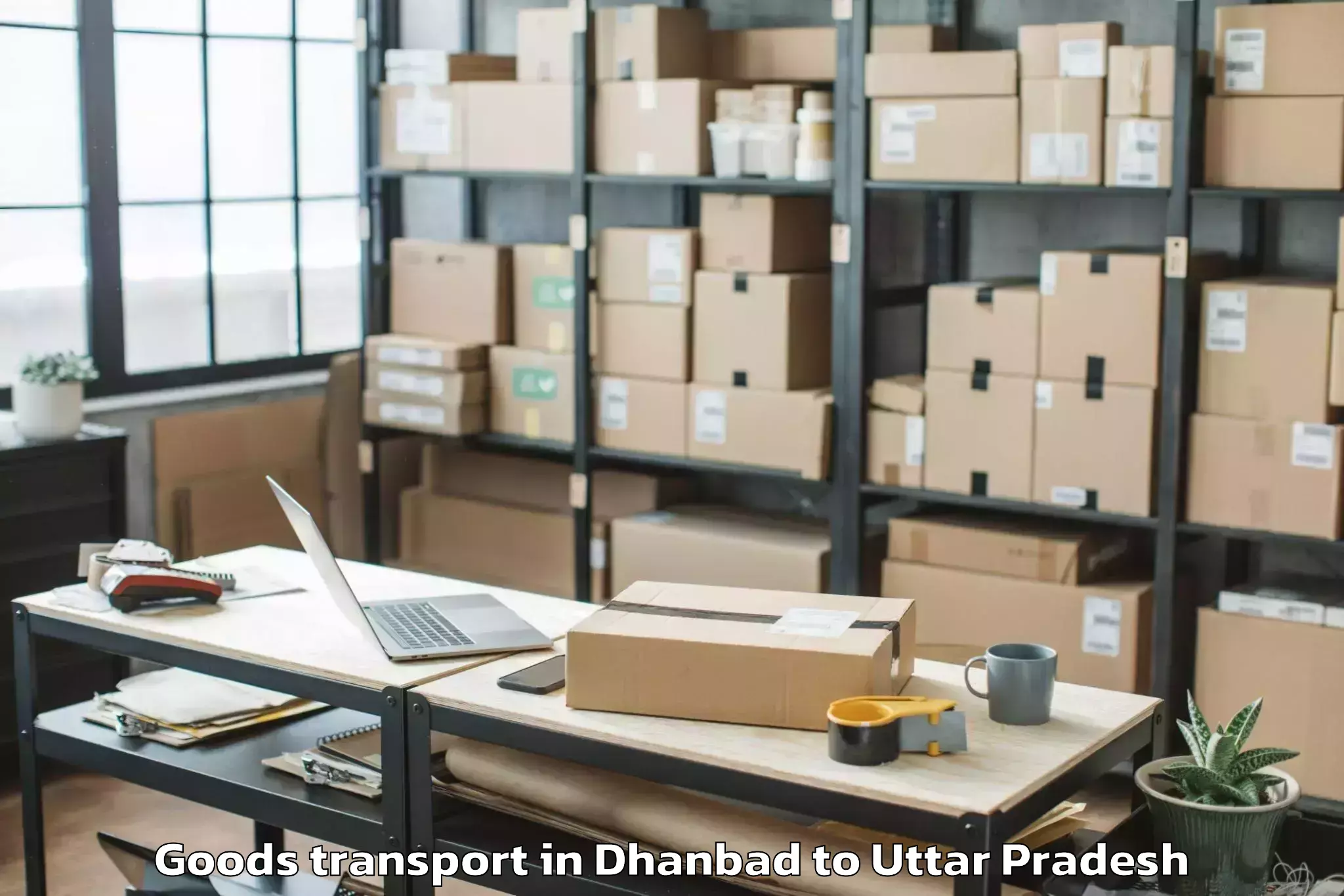 Quality Dhanbad to Saurikh Goods Transport